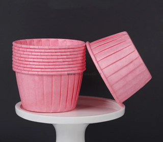 Košíčky na muffiny s pevným okrajem - růžové 12 ks