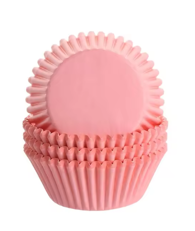 Papírové košíčky na muffiny - sv. růžové 48 ks