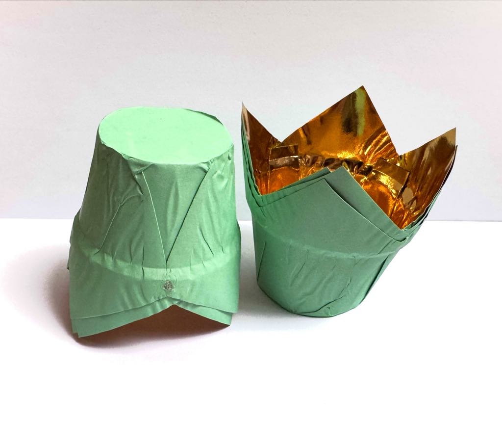 Košíčky na muffiny - tulipán - mint 50 ks