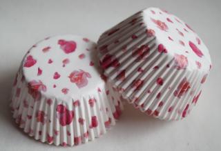 Papírové košíčky na muffiny - růžičkové 48 ks