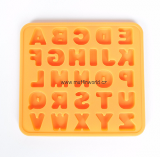 Silikonová forma - čtvereček s písmenky