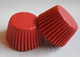Papírové košíčky - červené 100 ks (2,4 cm)
