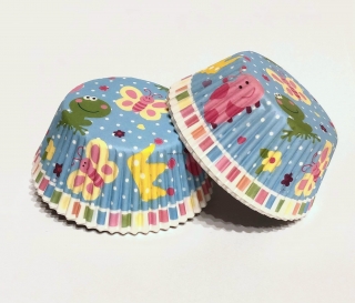 Papírové košíčky na muffiny - dětské se žabkou 48 ks