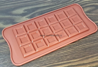 Silikonová forma na čokoládu - čtverečky