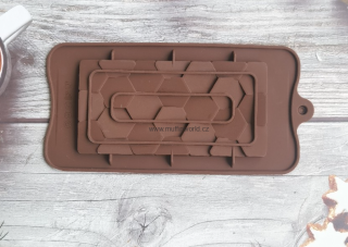 Silikonová forma tabulka čokolády - plástve