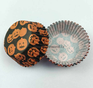 Papírové košíčky na muffiny - Halloween 48 ks