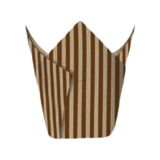 Papírové košíčky na muffiny Tulipán - proužky 50 ks