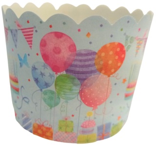 Pevné košíčky na muffiny - balónky 24 ks