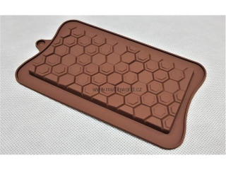 Silikonová forma - tabulka čokolády - plástev