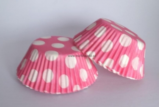 Papírové košíčky na muffiny - big dot růžové 48 ks
