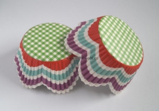 Papírové košíčky na muffiny Petal - barevné 48 ks